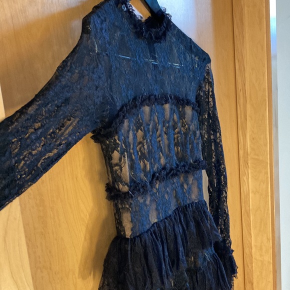 Bailey 44 size 8 Navy Blue Lace Dress - Picture 7 of 12